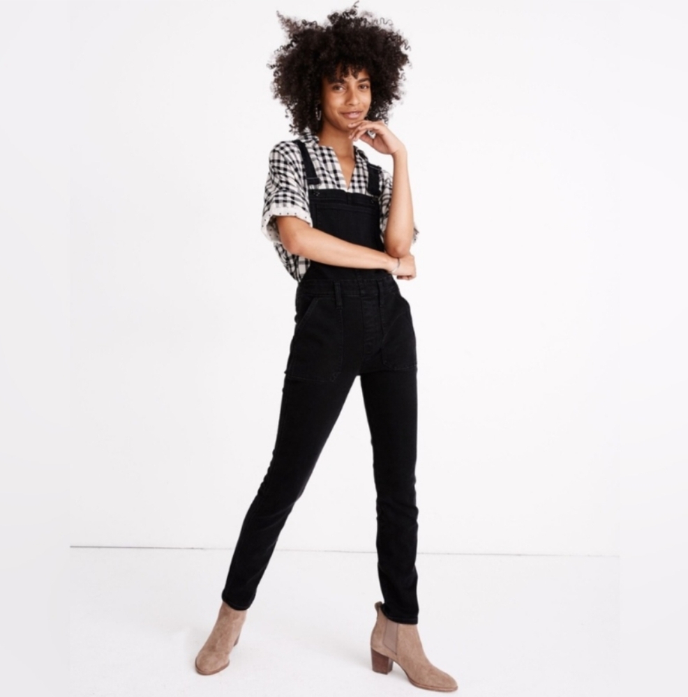 Madewell Black Women's Denim Overalls